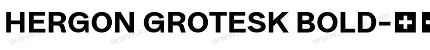 HERGON GROTESK BOLD字体转换